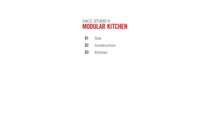 modular kitchen