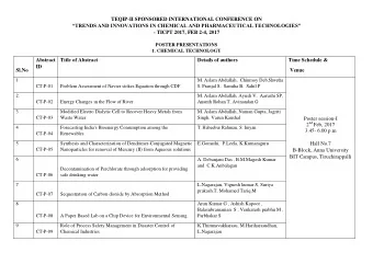 BIT Campus, Tiruchirappalli  6  A. Debanjani Das , B.M.Magesh Kumar  and  C.K.Anbalagan