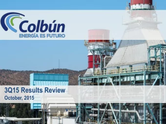 3Q15 Results Review  October, 2015  2  AGENDA  1. HIGHLIGHTS  2.  FINANCIAL REVIEW  3.  GROWTH