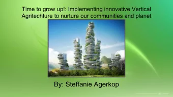 By: Steffanie Agerkop  Outline    Malthusian Theory &amp; current statistics    What is