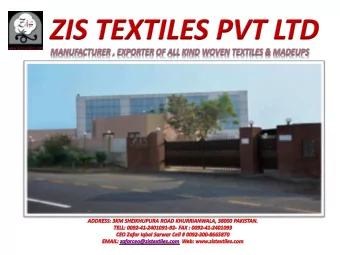 sales throughout the world, which proved us the best in term of quality and  productivity . We are