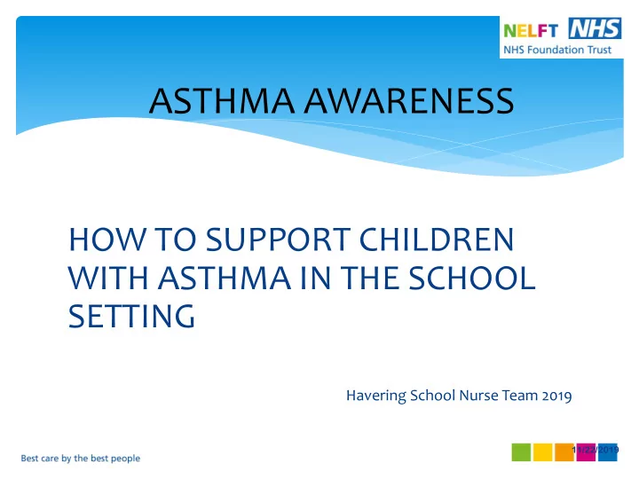 asthma awareness