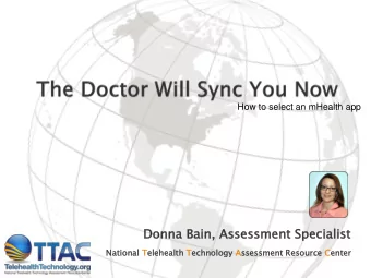 Donna  nna Ba  Bain,  n, As  Asse  sessment  ssment Sp  Speci  cial  alist  st  Na  National  al