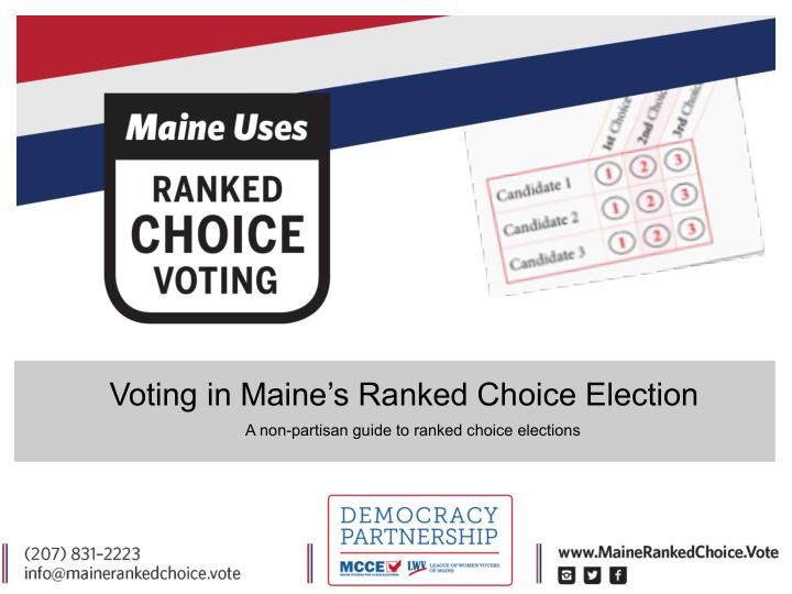 voting in maine s ranked choice election