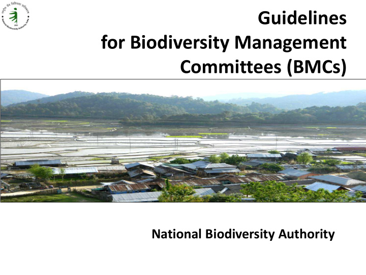 guidelines for biodiversity management committees bmcs