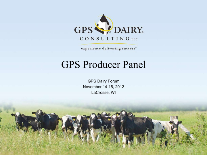 gps producer panel