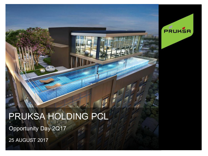 pruksa holding pcl