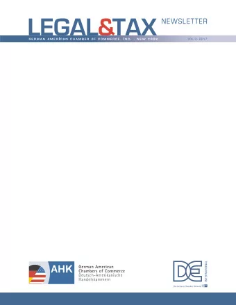 VOL. 3  2017  VOL. 3  2017  U.S. Supreme Court Further Limits Forum  Shopping  The U.S. legal