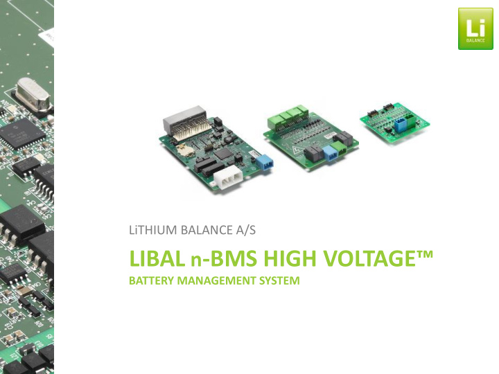 libal bms high voltage