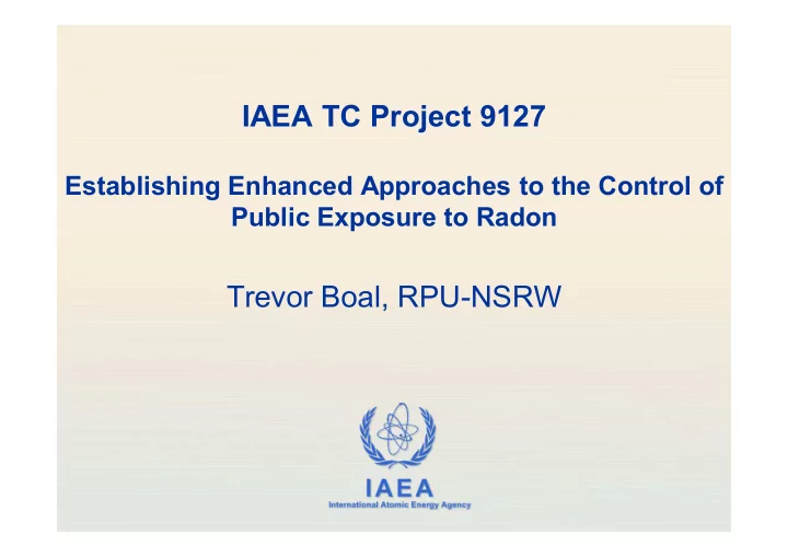 iaea tc project 9127