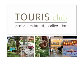 Welcome at the newly renovated Touris Club , a unique property  just a few meters away from
