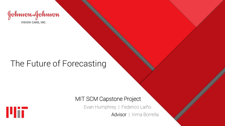 the future of forecasting