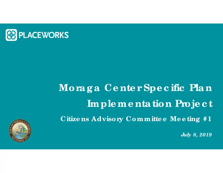 mor aga ce nte r spe c ific plan imple me nta tion proje
