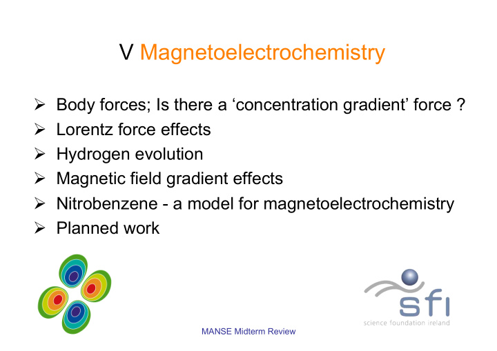 v magnetoelectrochemistry