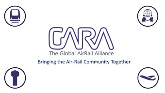 Bringing the Air-Rail Community Together  Al Bidaoui, Casablanca, Morocco  Status  Operational