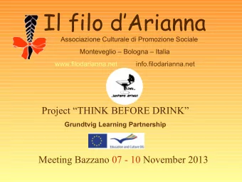 Il filo dArianna  Associazione Culturale di Promozione Sociale  Monteveglio  Bologna
