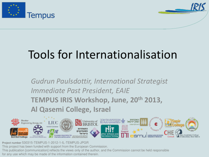 tools for internationalisation