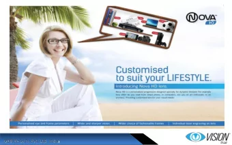 Nova HD is the most premium freeform progressive lens which offers high definition  natural vision.