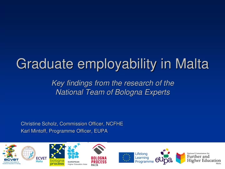 graduate employability in malta