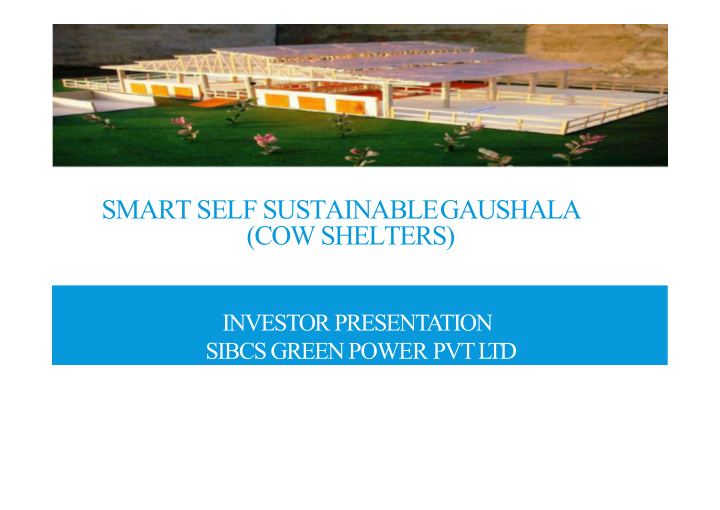 cow shelters