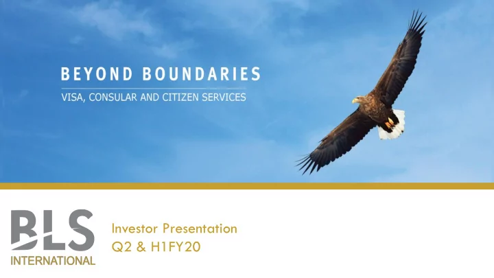 investor presentation q2 h1fy20 disclaimer