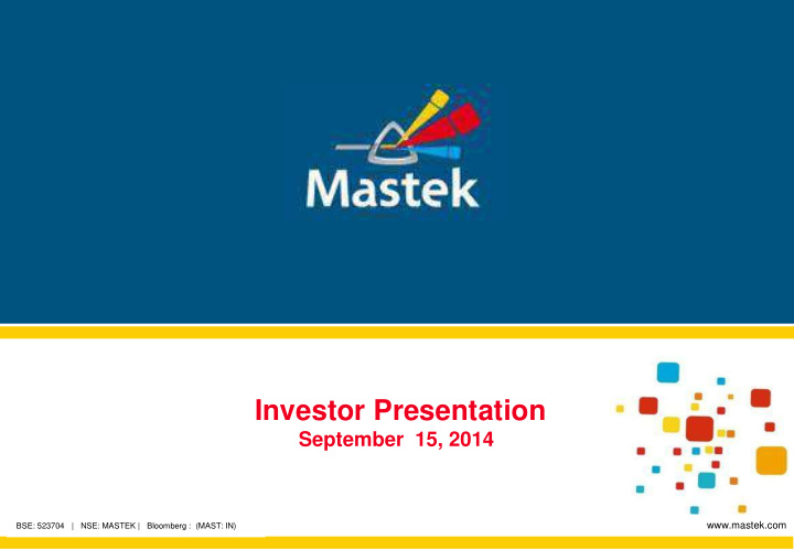 investor presentation