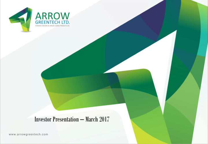 investor presentation march 2017