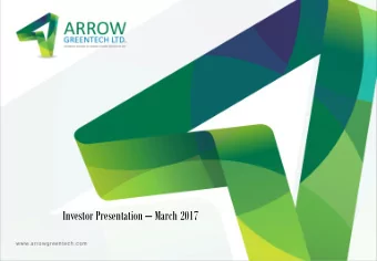 Investor Presentation  March 2017  1  Safe Harbor This presentation and the accompanying slides