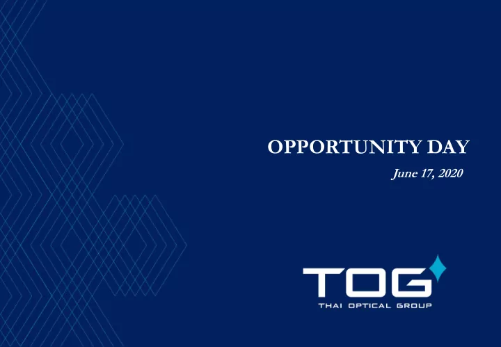 opportunity day