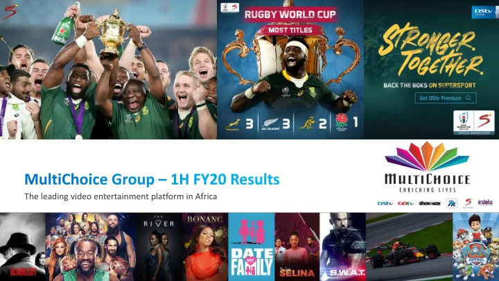 the leading video entertainment platform in africa
