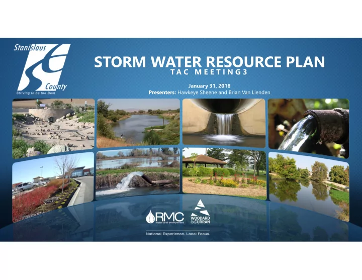 storm water resource plan