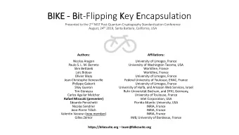 BIK  IKE - Bi  Bit-Flipping Key Encapsulation Presented to the 2 nd NIST Post-Quantum Cryptography
