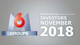 2018  DISCLAIMER  STATEMENTS  CONTAINED  IN  THIS  DOCUMENT,  THE CONTENT OF THIS DOCUMENT MUST NOT