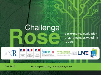 performance evaluation  of autonomous weeding  robots  FIRA 2019  Rmi Rgnier (LNE),