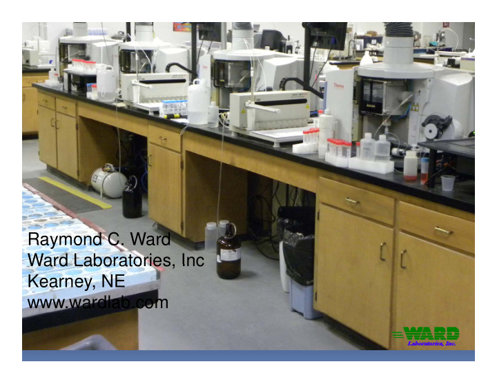 raymond c ward ward laboratories inc ward laboratories