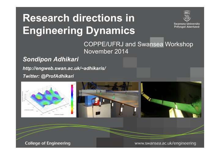 research directions in engineering dynamics