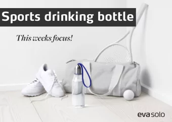 Sports drinking bottle  This weeks focus!  Sports drinking bottle  While simple Scandinavian design