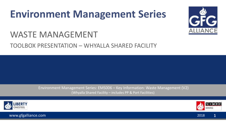 environment management series