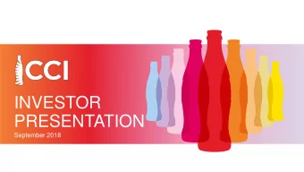 INVESTOR  PRESENTATION  September 2018  PUBLIC  Forward-Looking Statements  This presentation