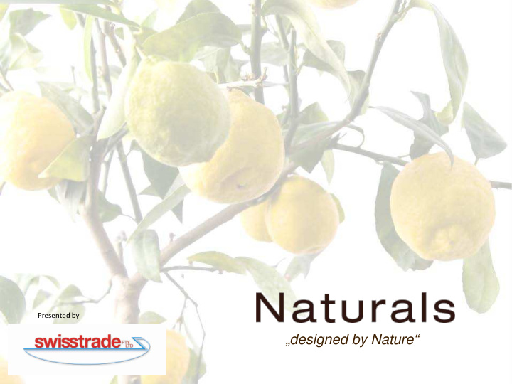 designed by nature concept