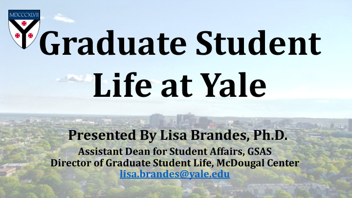 graduate student life at yale