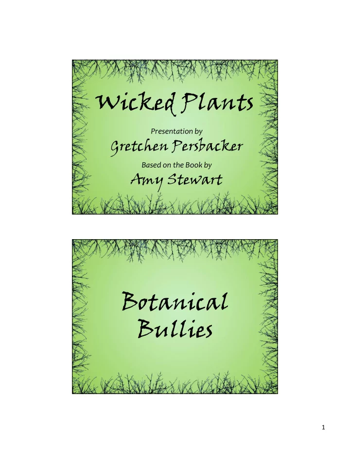 wicked plants
