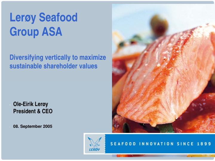 ler y seafood group asa