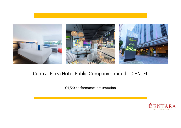 central plaza hotel public company limited centel