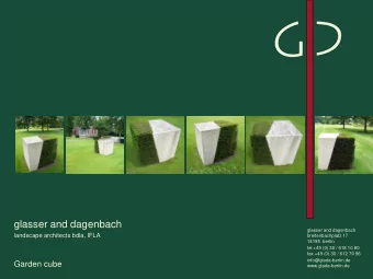 glasser and dagenbach  glasser and dagenbach  landscape architects bdla, IFLA  breitenbachplatz 17