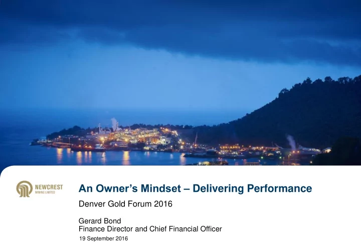 an owner s mindset delivering performance