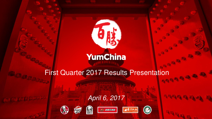first quarter 2017 results presentation