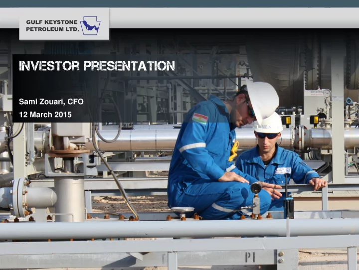 investor presentation