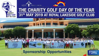 The Venue  This years venue is at Royal Lakeside, an attractive par 72 course, renowned for its