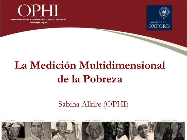 de la pobreza